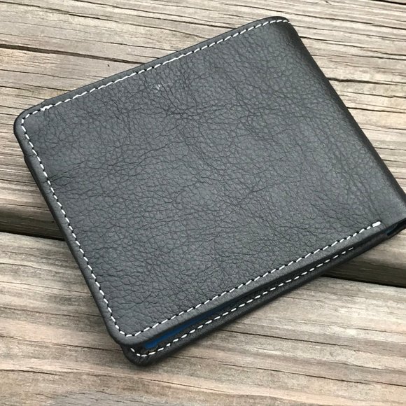 Father day Wallet Blue/Black Men Card Holder Bifol - Picture 3 of 11